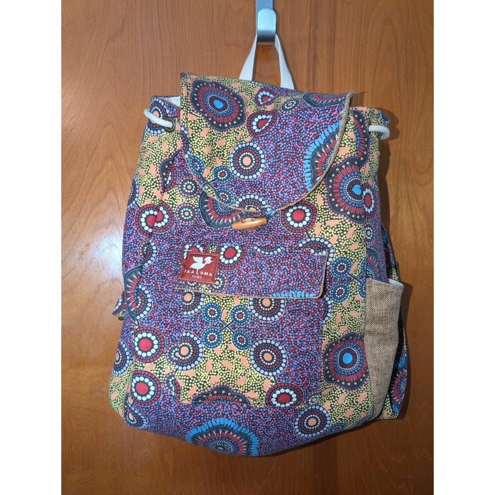Taaluma Totes Multicolor Geometric Paisley Backpack Bag Straps Travel Edition